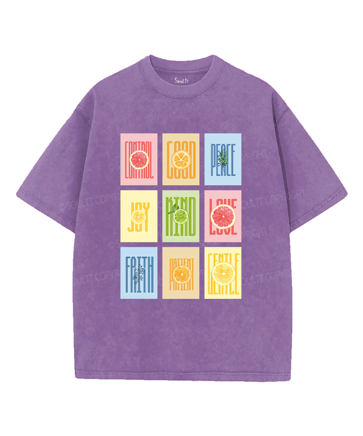 Fruit Of The Spirit Washed Christian T-shirt