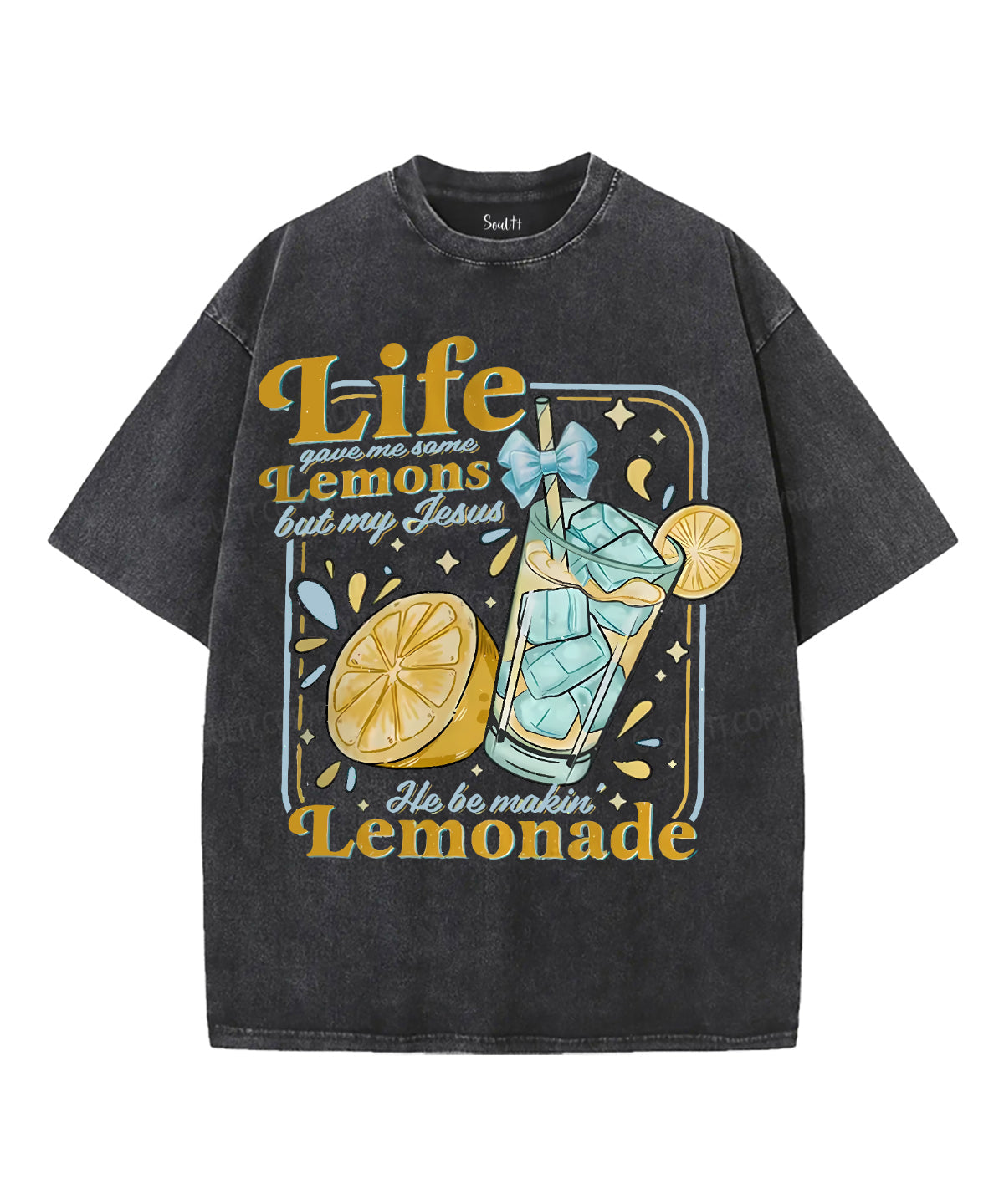 Life Gave Me Some Lemons Unisex Washed Christian T-shirt