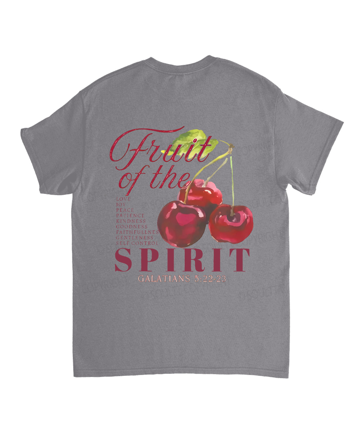 Fruit Of The Spirit Double Sided Unisex Cotton Christian T-Shirt