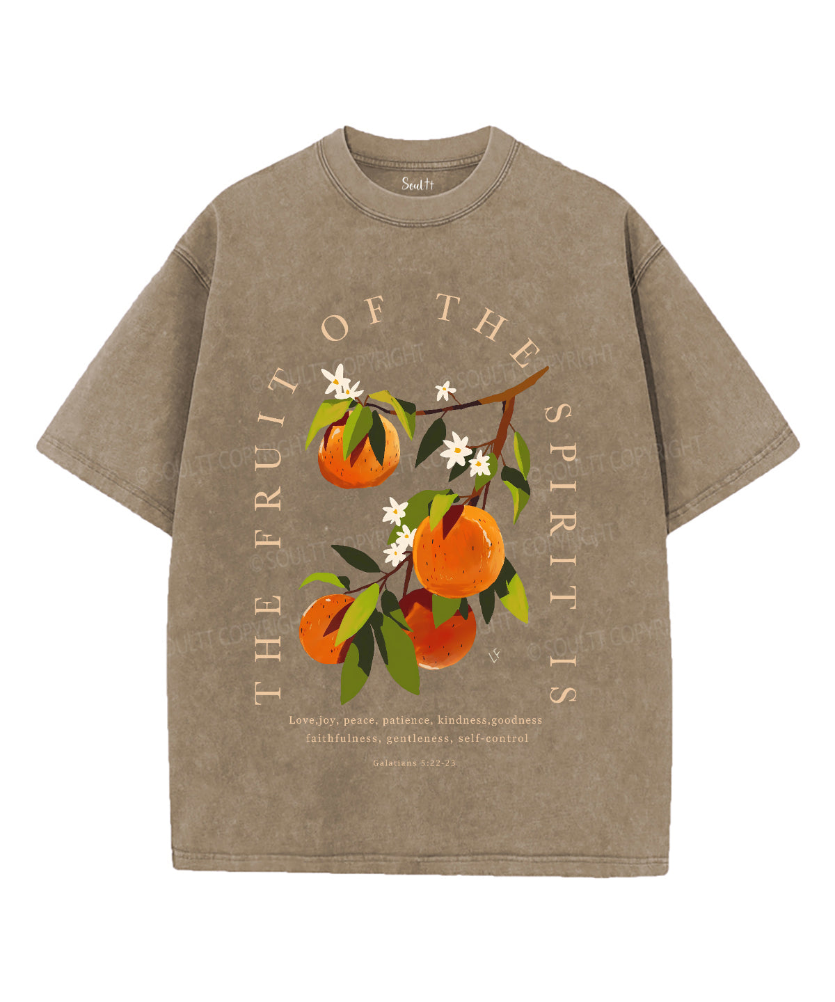 Fruit Of The God Unisex Washed Christian T-shirt