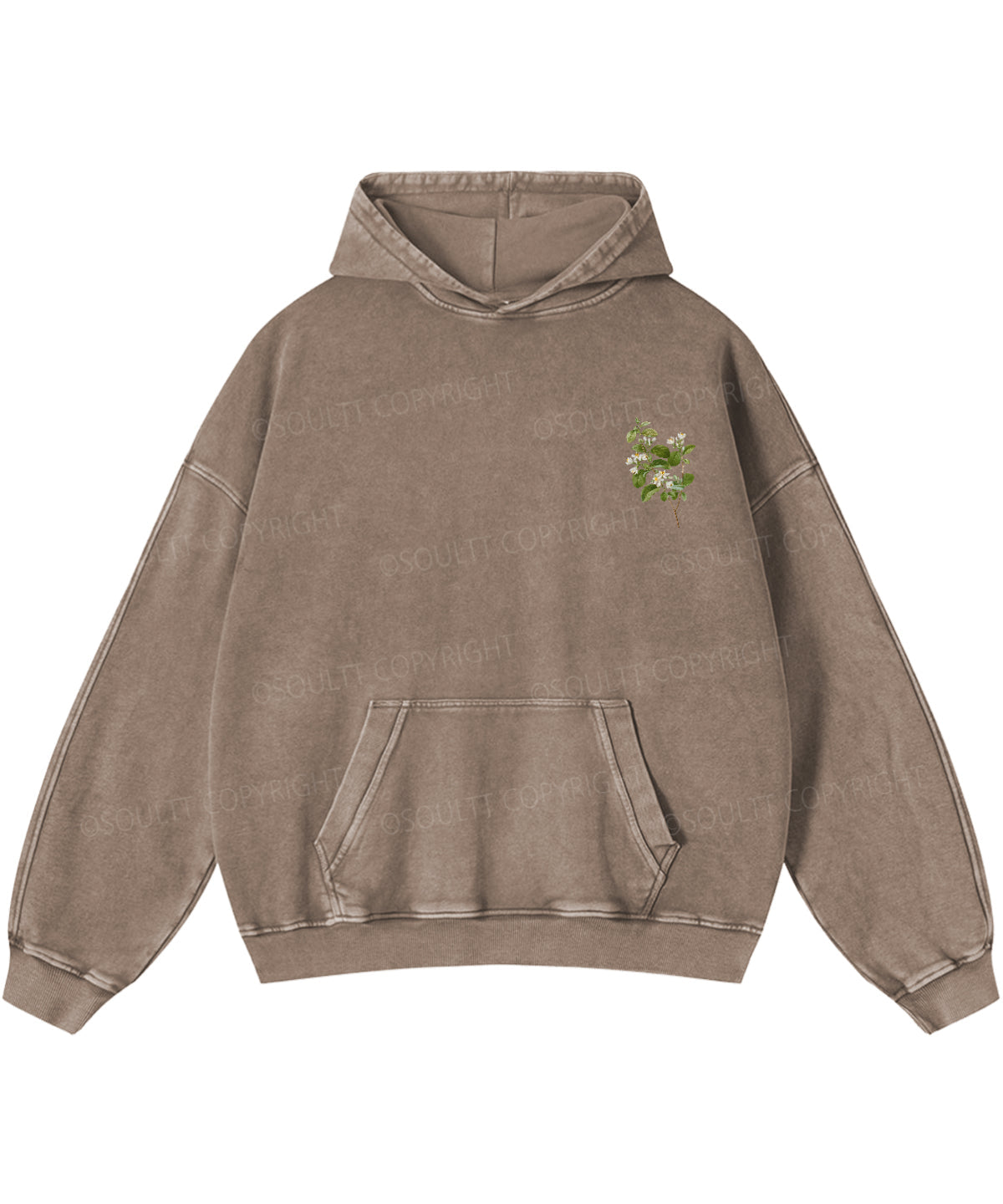 Fruit Of The Spirit Double Sided Washed Christian Hoodie