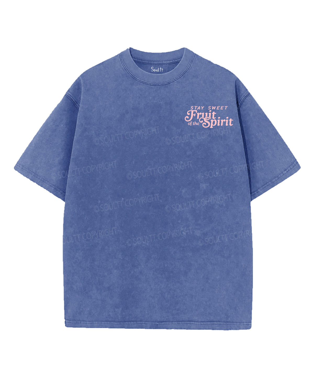 Fruit Of The Spirit Double Sided Unisex Washed Christian T-shirt