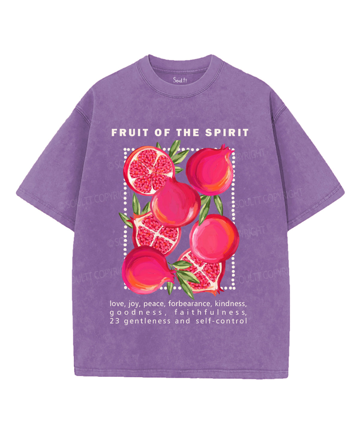 Fruit Of The Spirit Washed Christian T-shirt