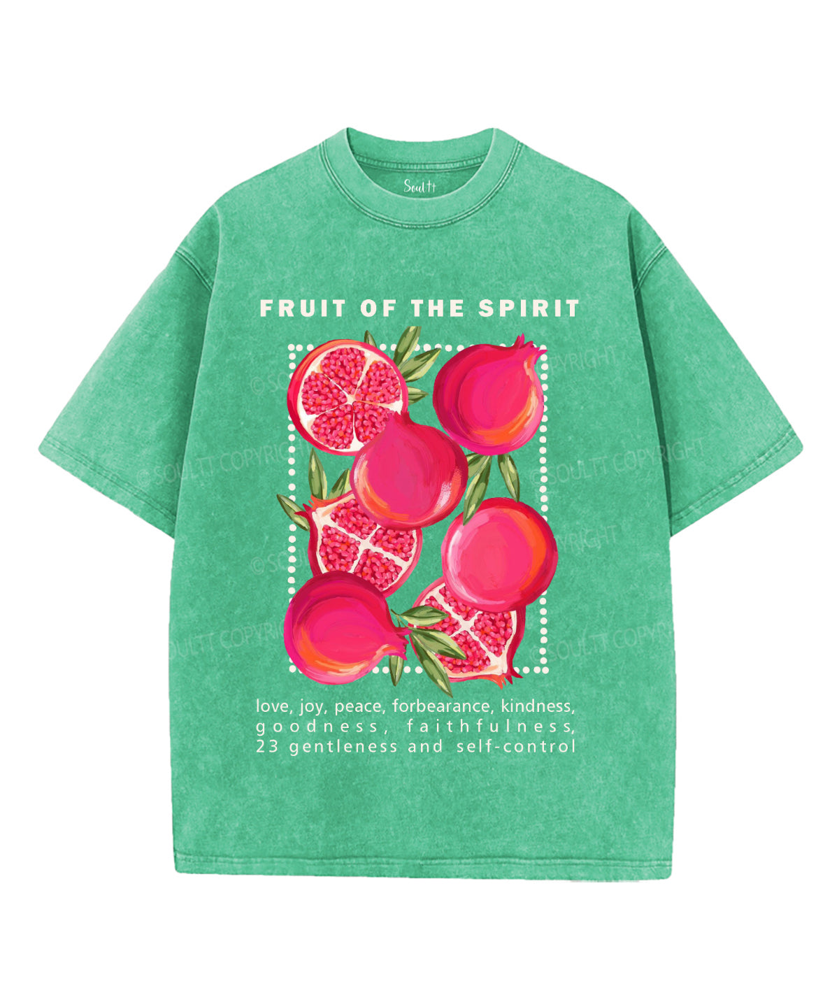 Fruit Of The Spirit Washed Christian T-shirt