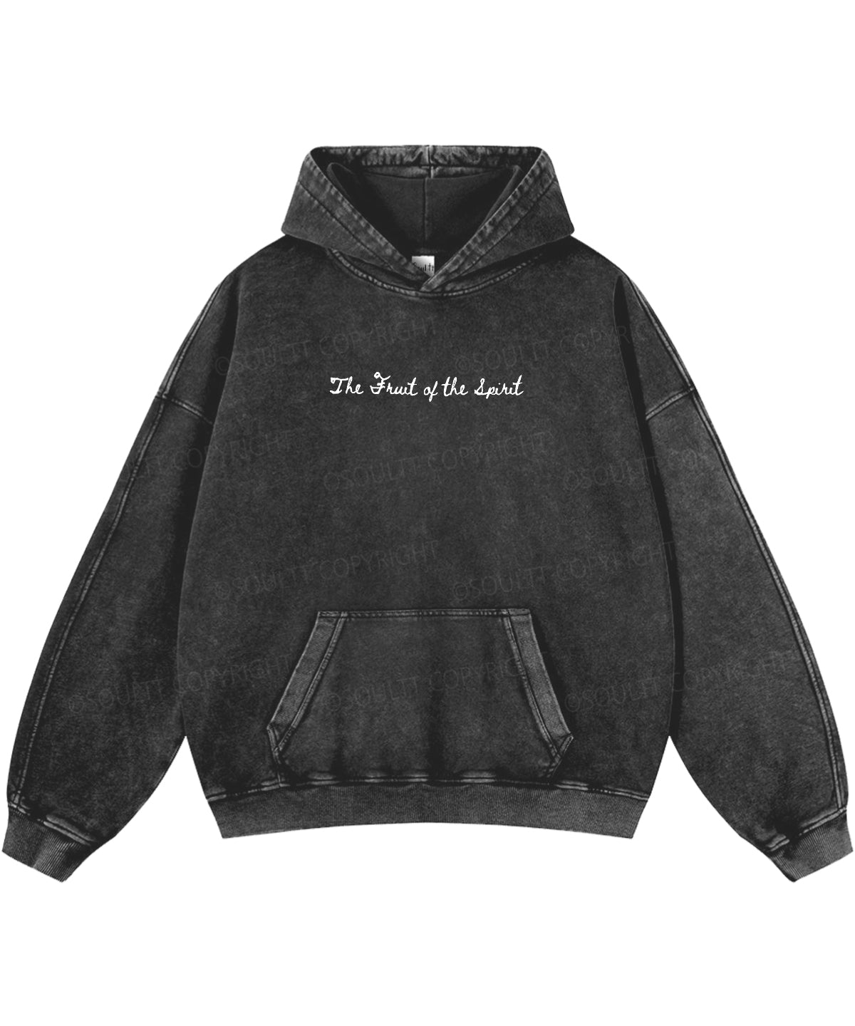 Fruit Of The Spirit Double Sided Washed Christian Hoodie