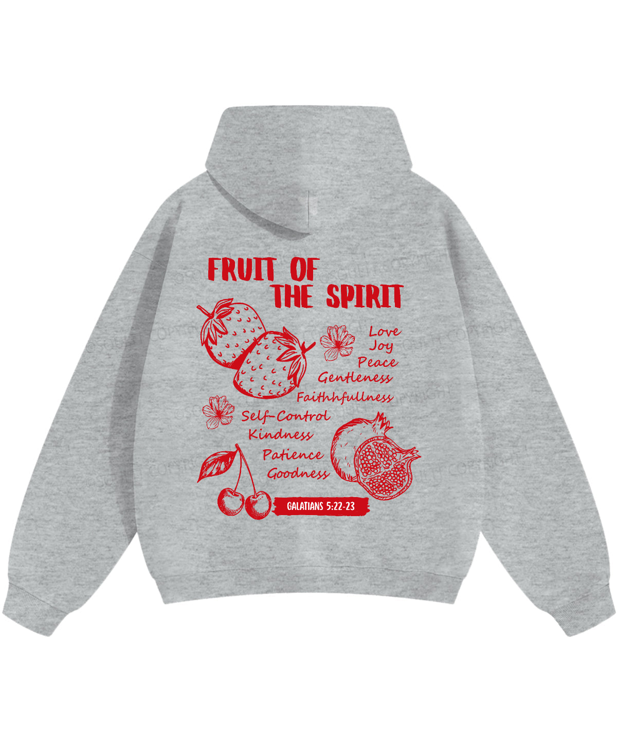 Fruit Of The Spirit Double Sided Christian Hoodie