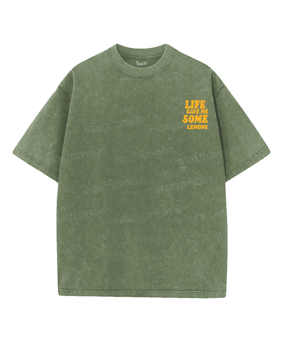 Life Gave Me Some Lemons Double Sided Unisex Washed Christian T-shirt