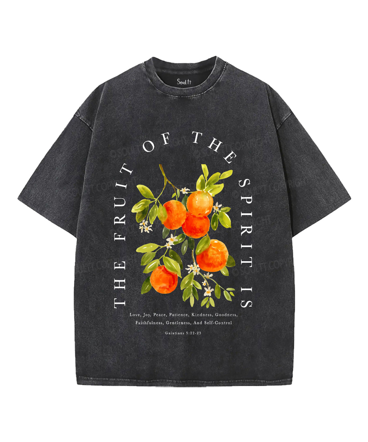 Fruit Of The Spirit Unisex Washed Christian T-shirt