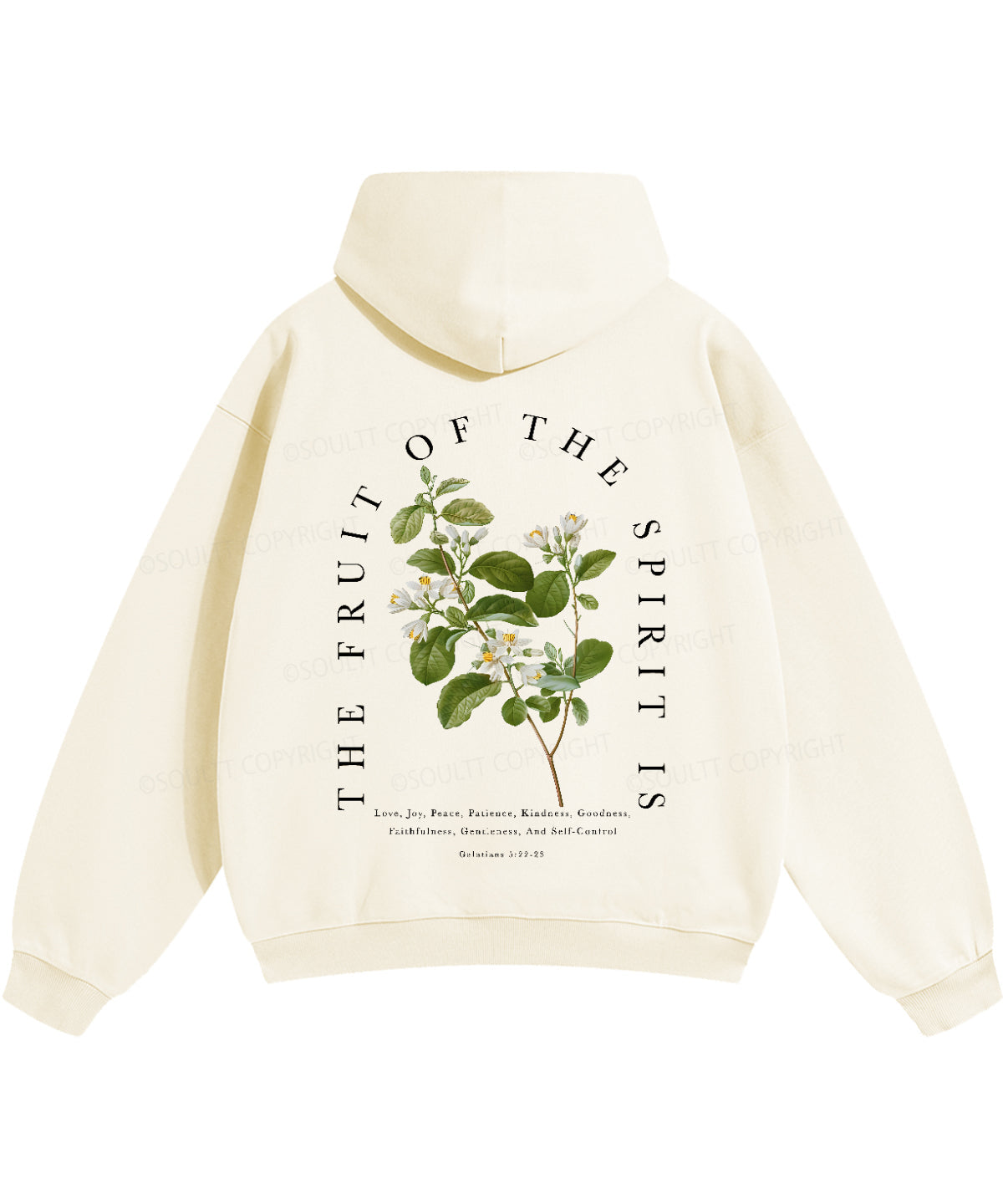 Fruit Of The Spirit Double Sided Christian Hoodie