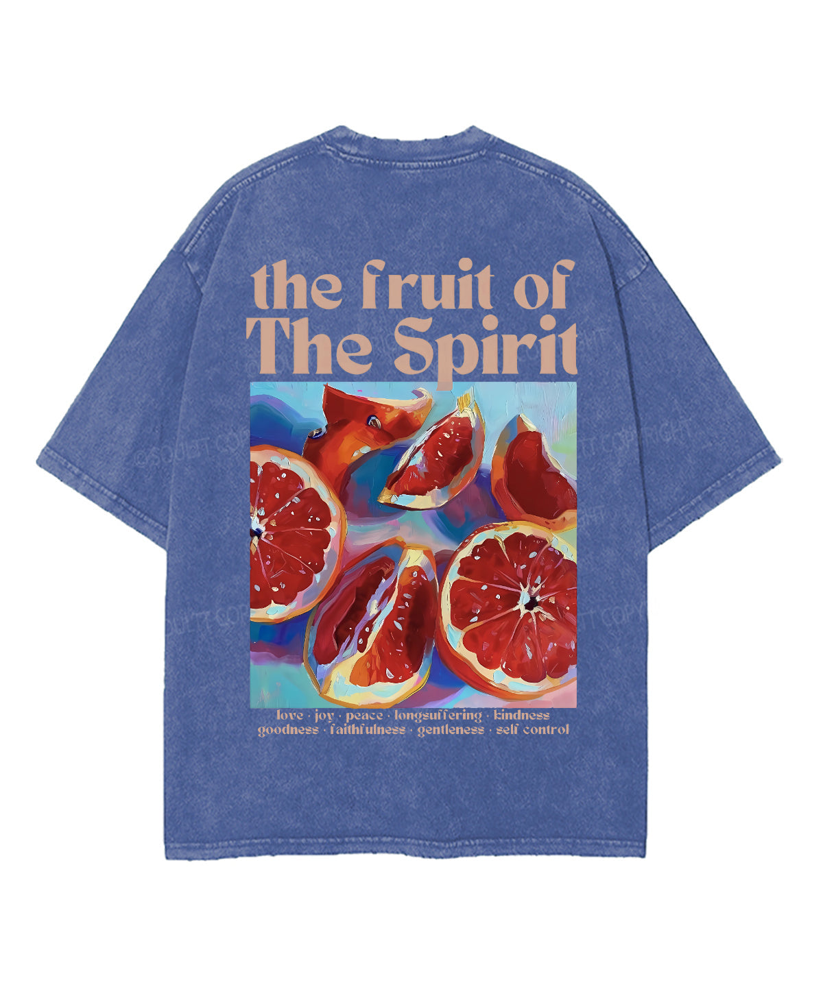 The Fruit Of The Spirit Double Sided Unisex Washed Christian T-shirt