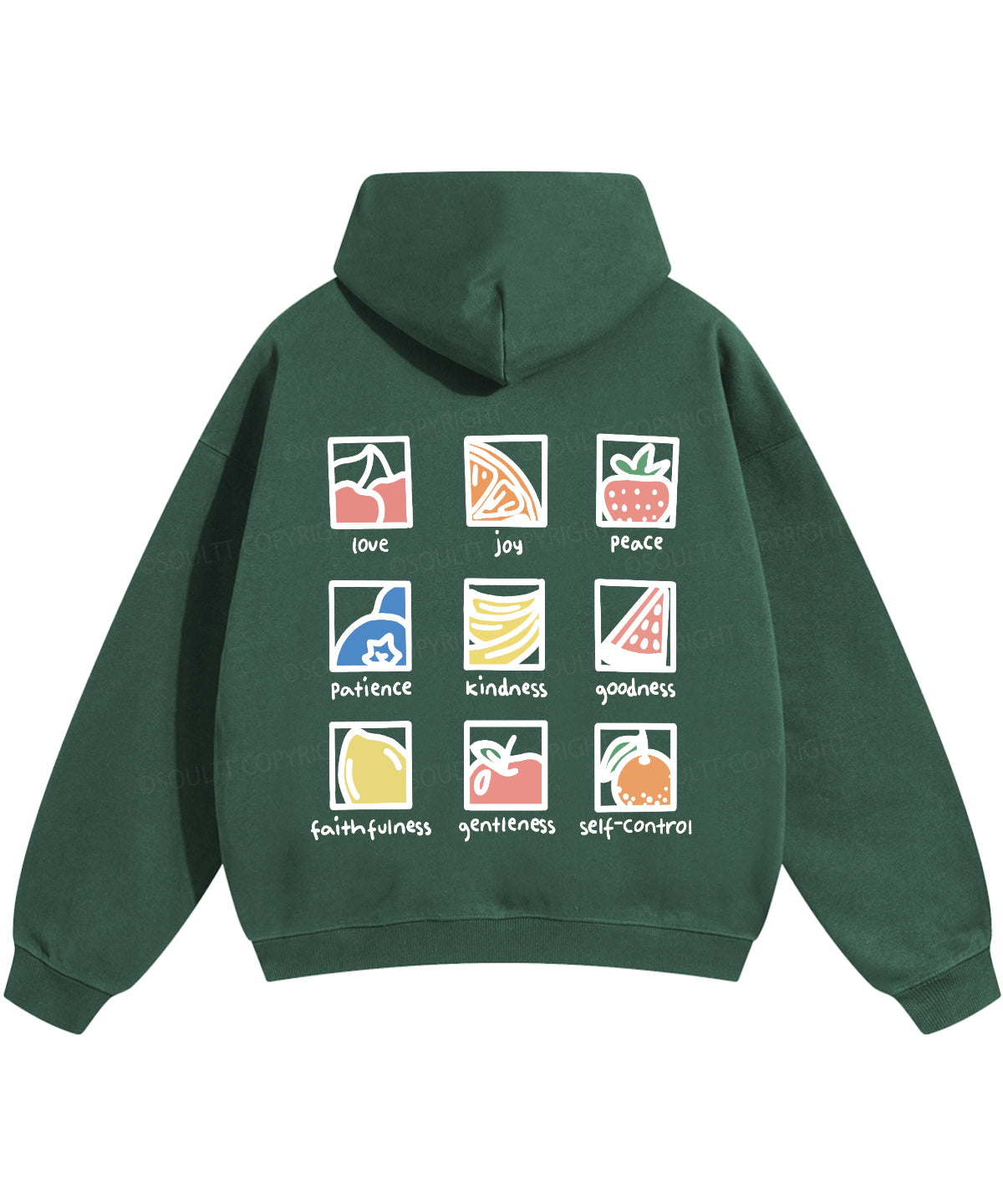 Fruit Of The Spirit Double Sided Christian Hoodie