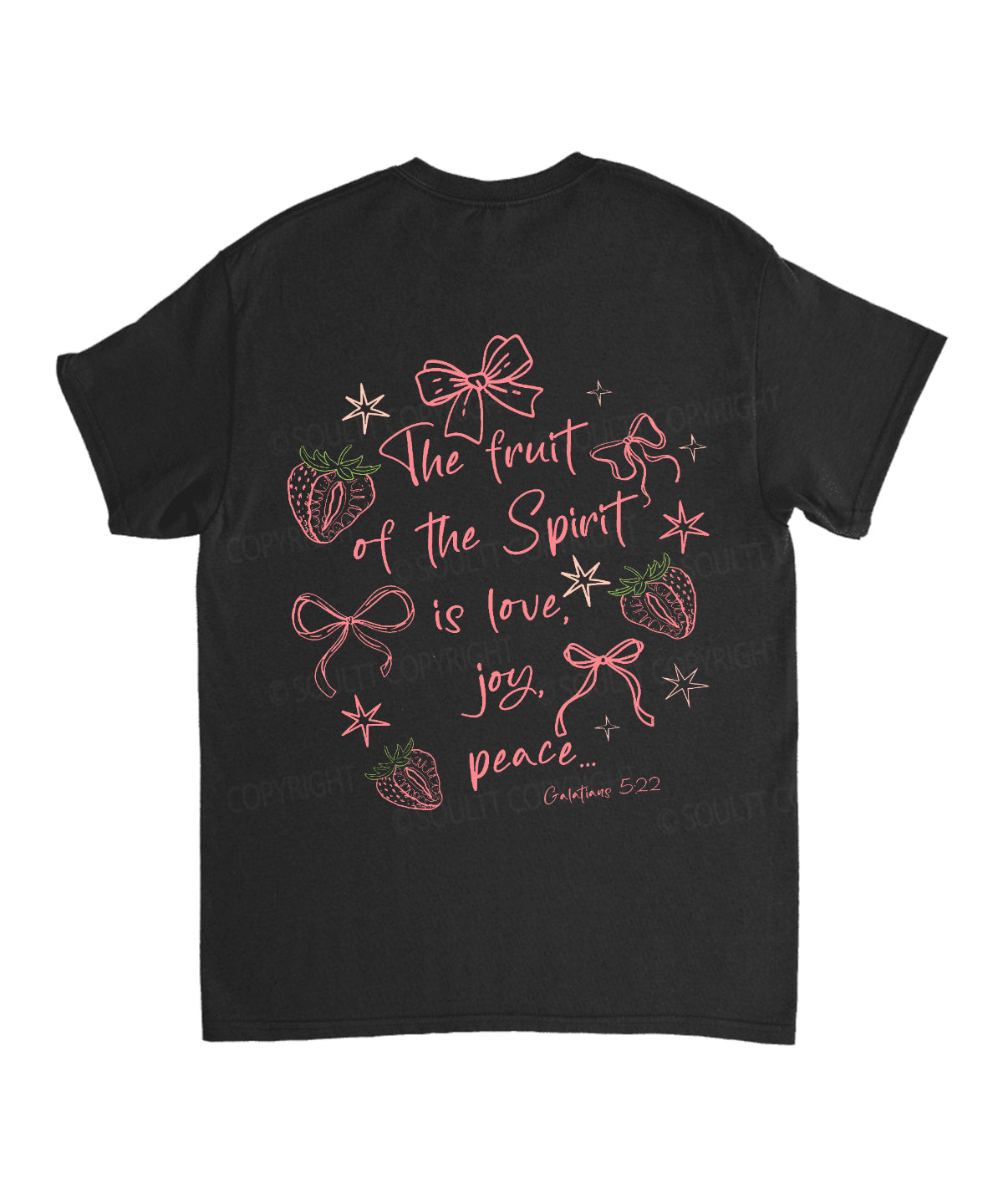 Fruit Of The Spirit Double Sided Unisex Cotton Christian T-Shirt