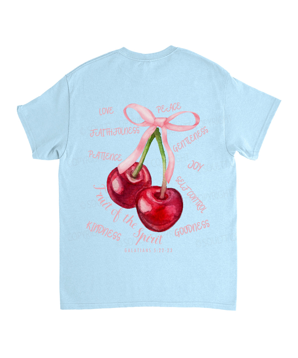 Fruit Of The Spirit Double Sided Unisex Cotton Christian T-Shirt