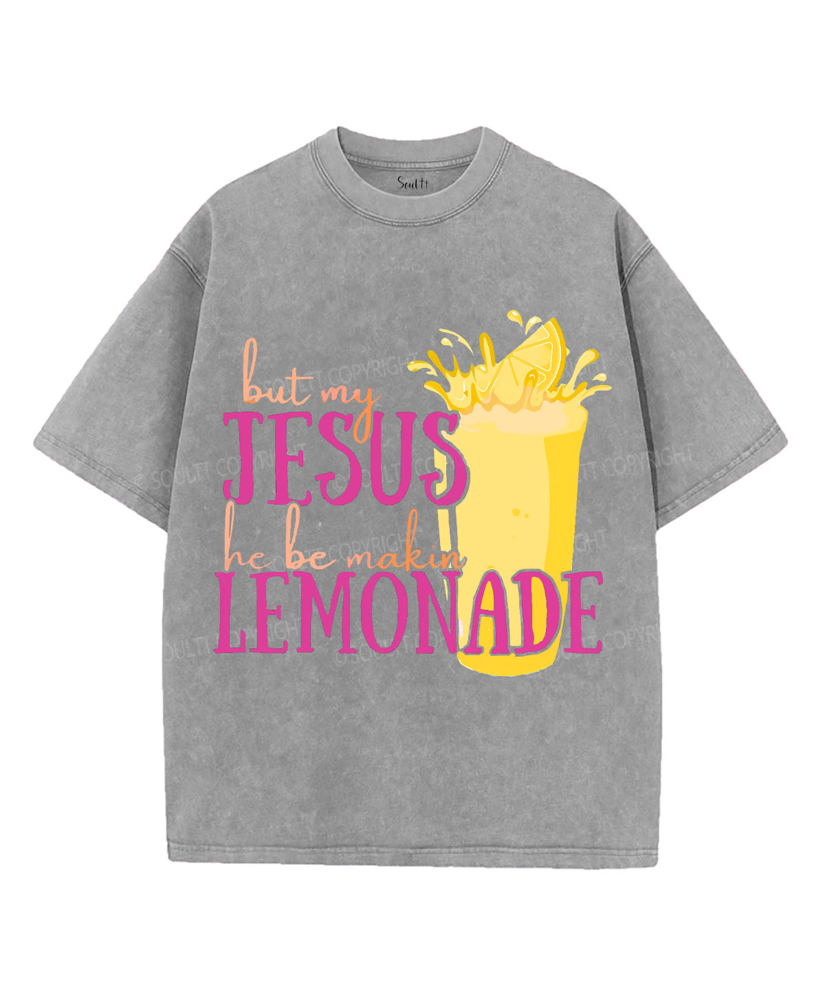Life Gave Me Some Lemons Unisex Washed Christian T-shirt