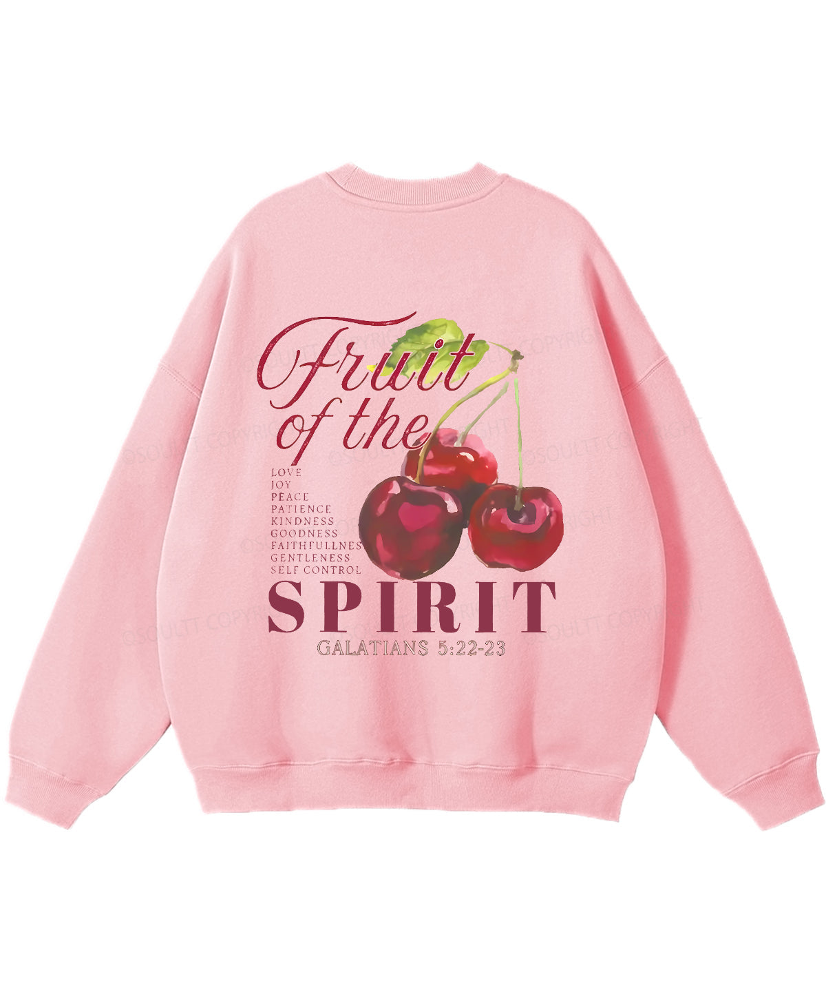 Fruit Of The Spirit Double Sided Christian Sweatshirt