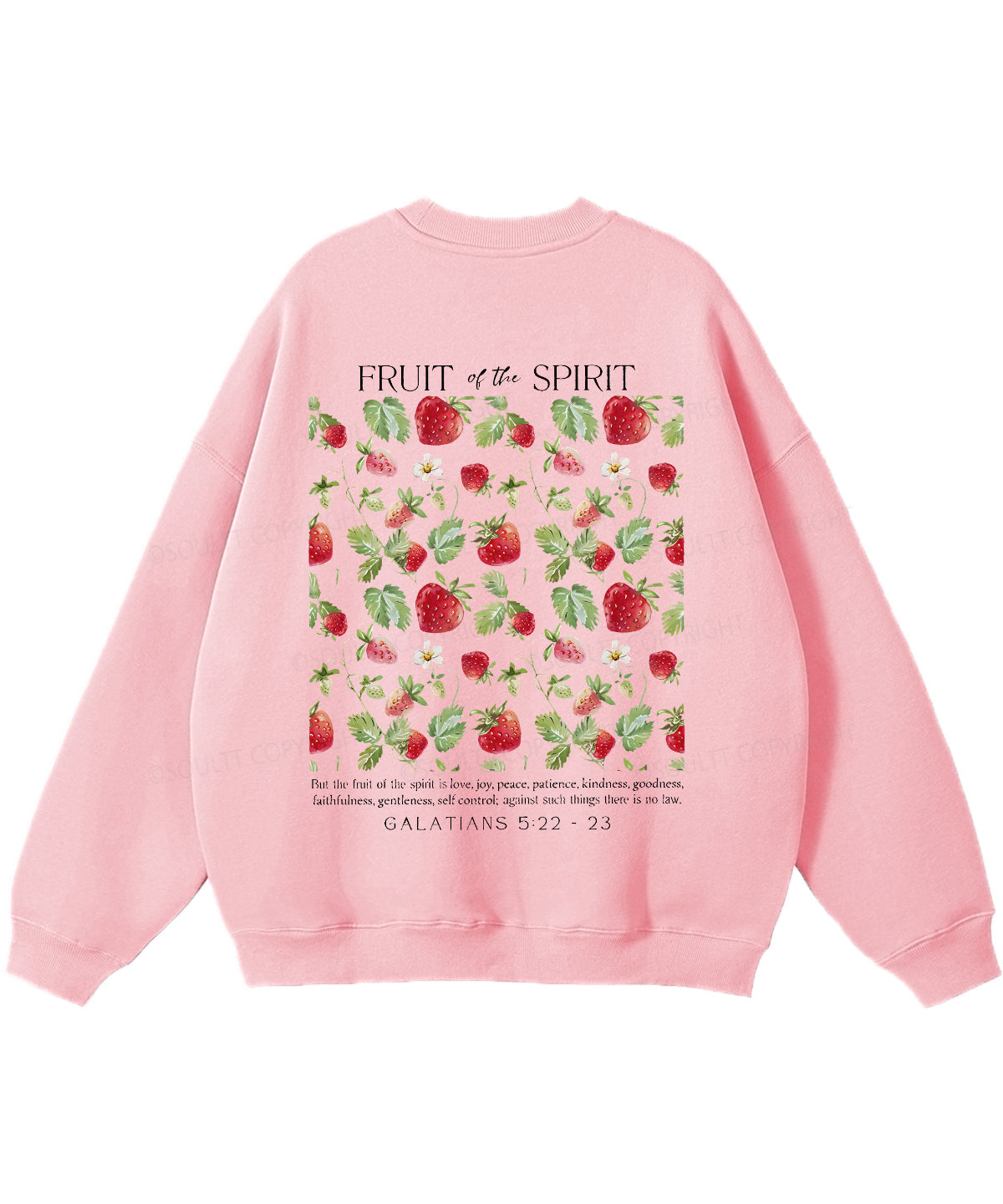 Fruit of the Spirit Double Sided Christian Sweatshirt