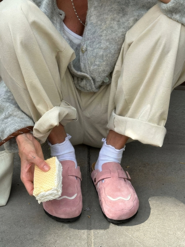 Wavey Clogs - Dusty Pink