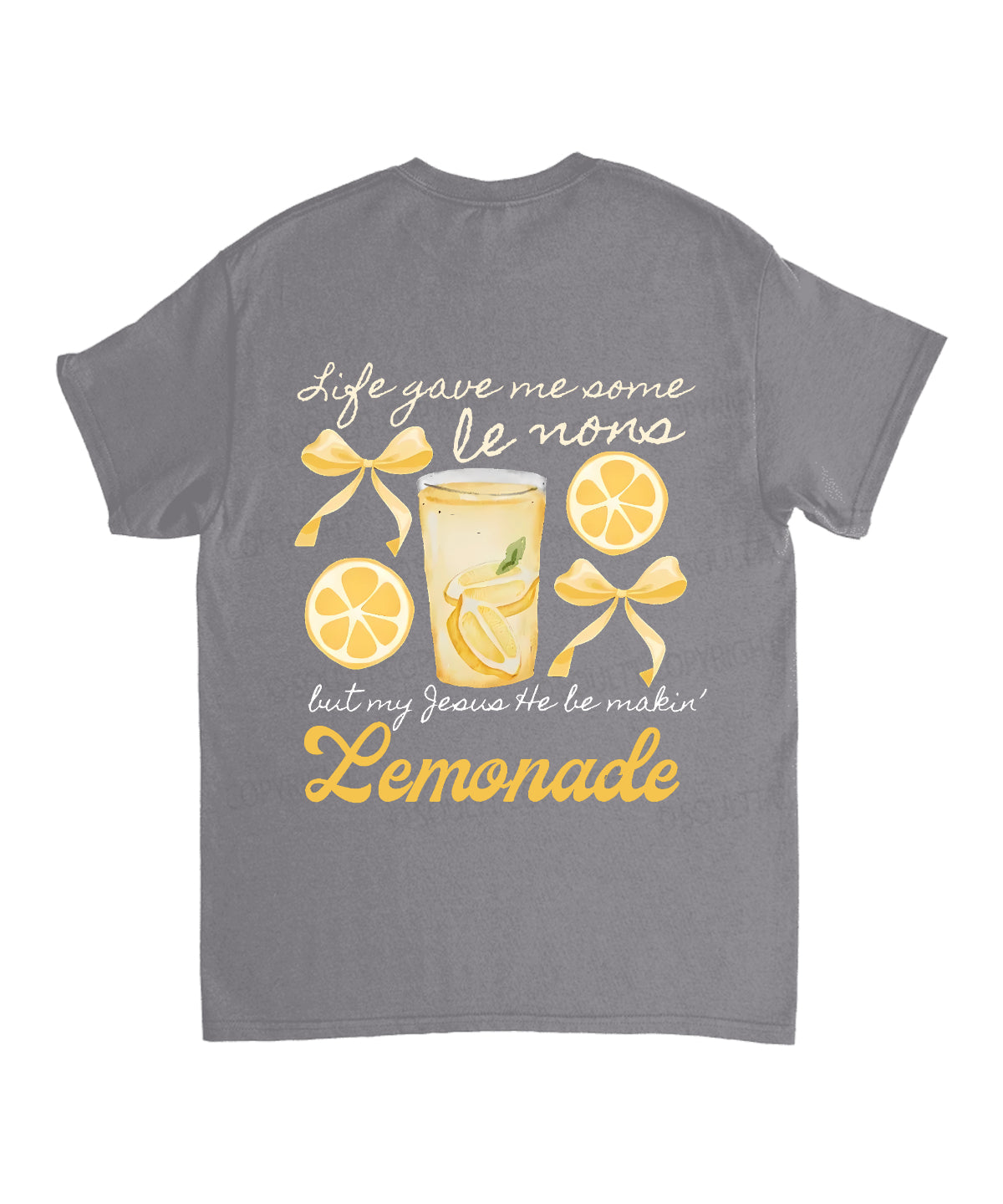 Life Gave Me Some Lemons Double Sided Unisex Cotton Christian T-Shirt