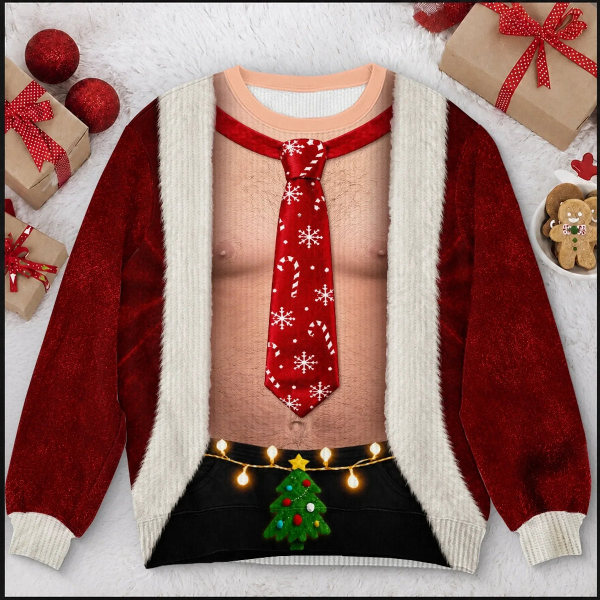 Personalized Funny Christmas Sweatshirt – Shining Bright with Party Energy