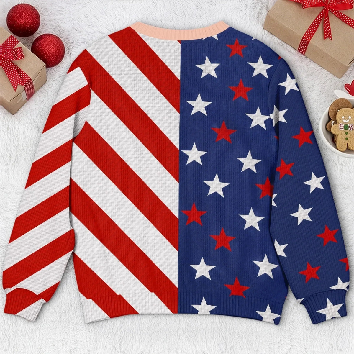 Personalized America 250th Anniversary Christmas Sweatshirt – Full of Freedom