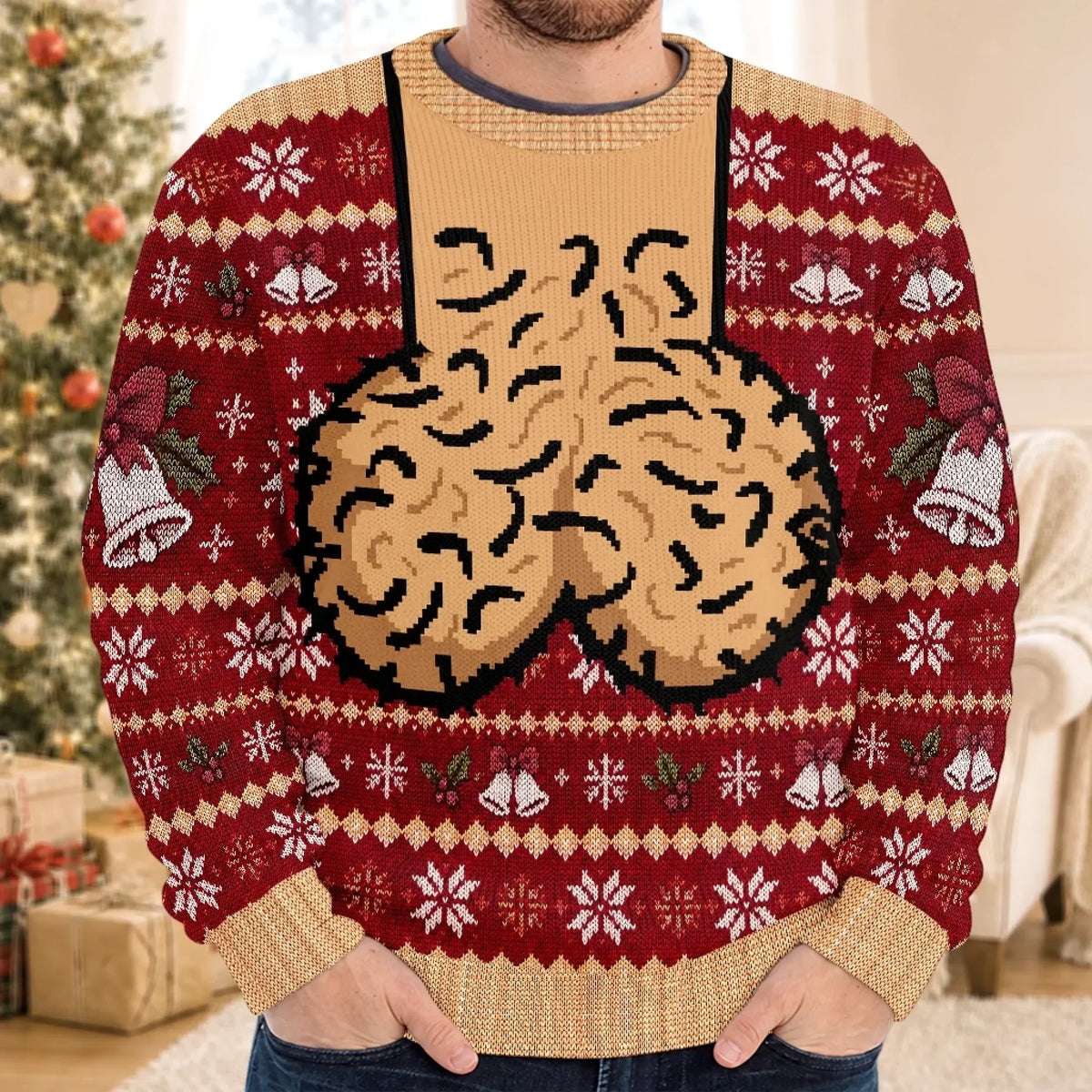 Personalized Funny Christmas Sweatshirt – Jingle Balls All the Way