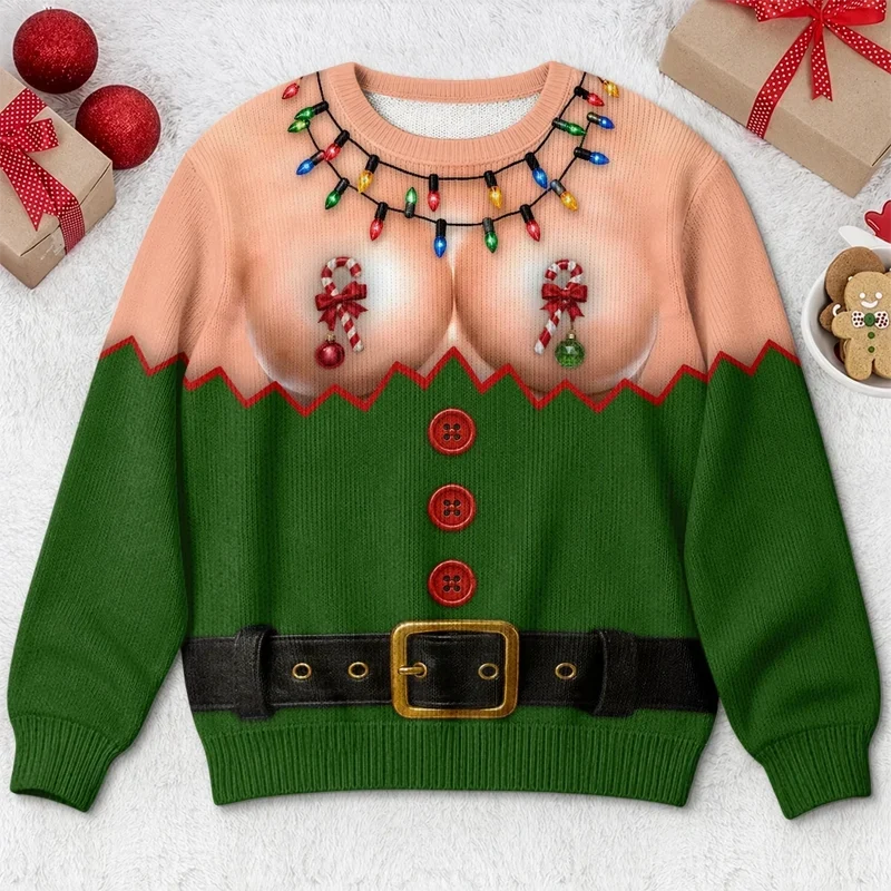 Personalized Funny Christmas Sweatshirt – Check Out My Holiday Cheer