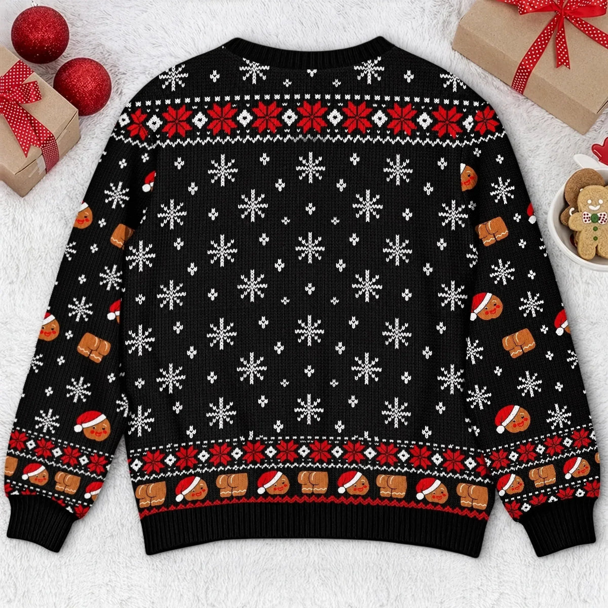 Personalized Christmas Sweater – Custom Photo Merry Kissmyass Ugly Sweater