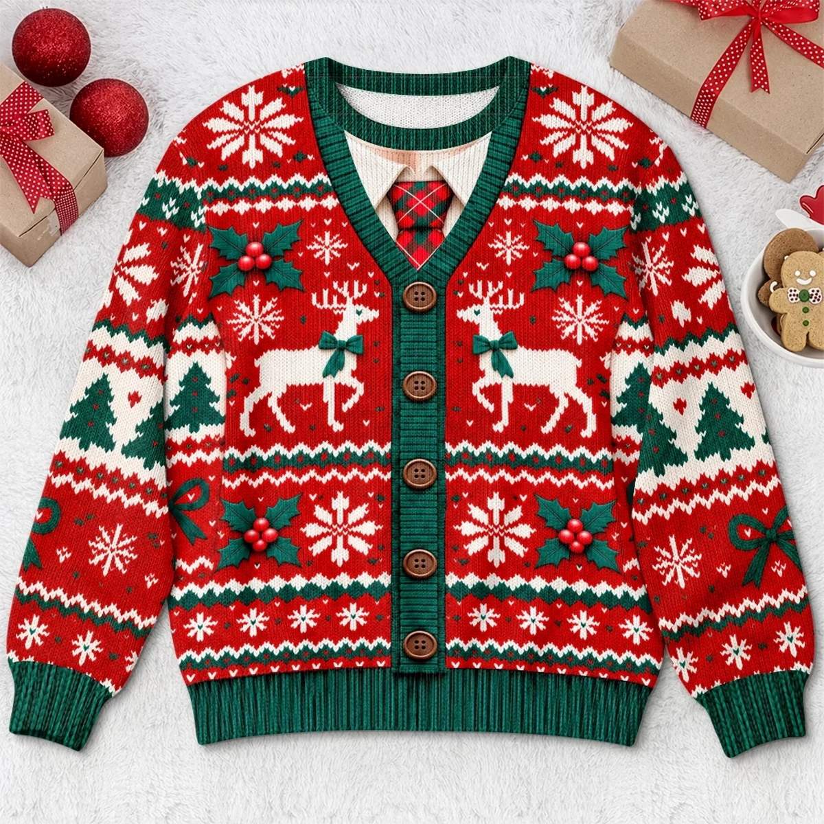 Custom Ugly Christmas Sweater Gifts - Personalized Ugly Sweatshirt