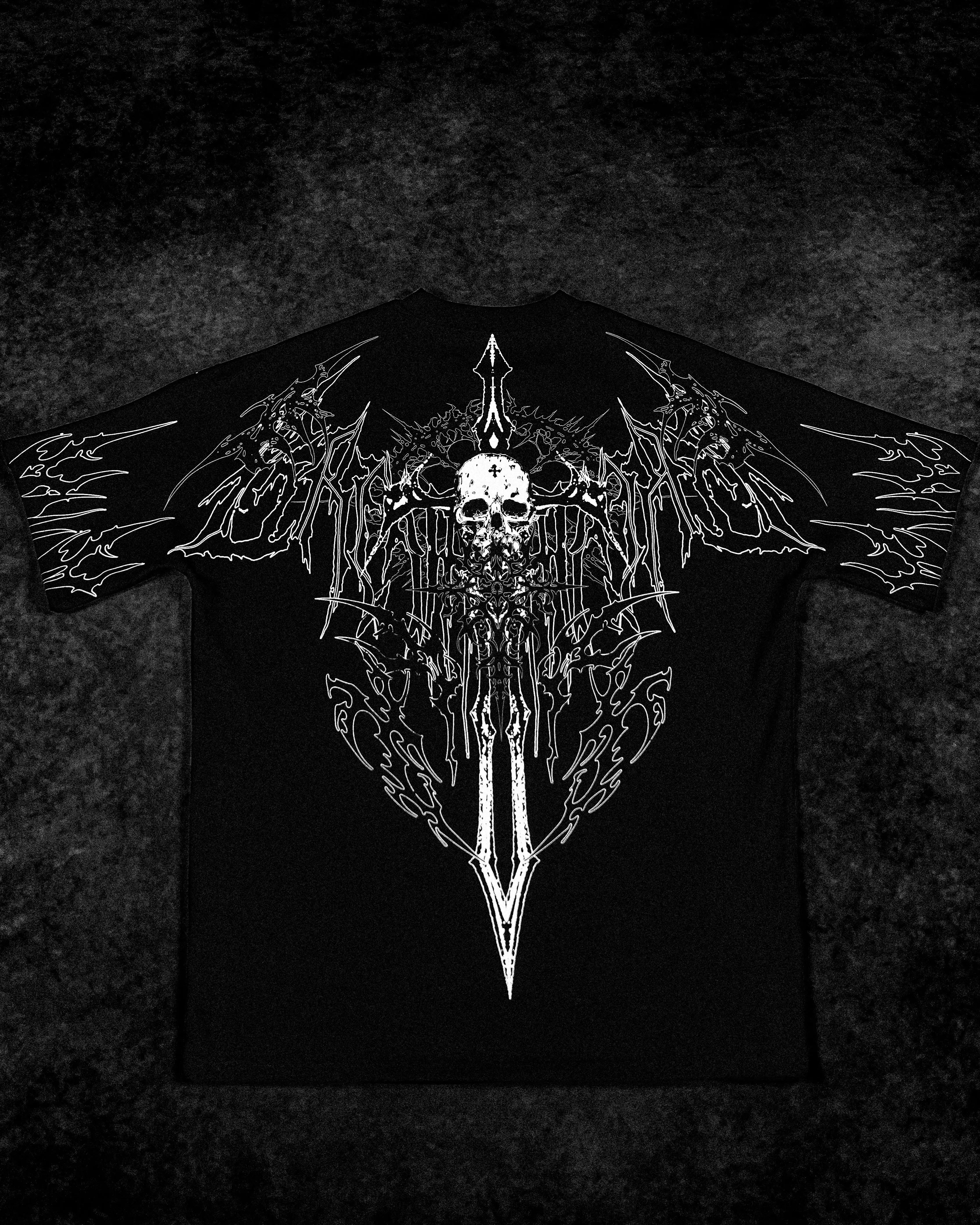 Bone Splitter Oversized T-shirt [VOID BLACK]