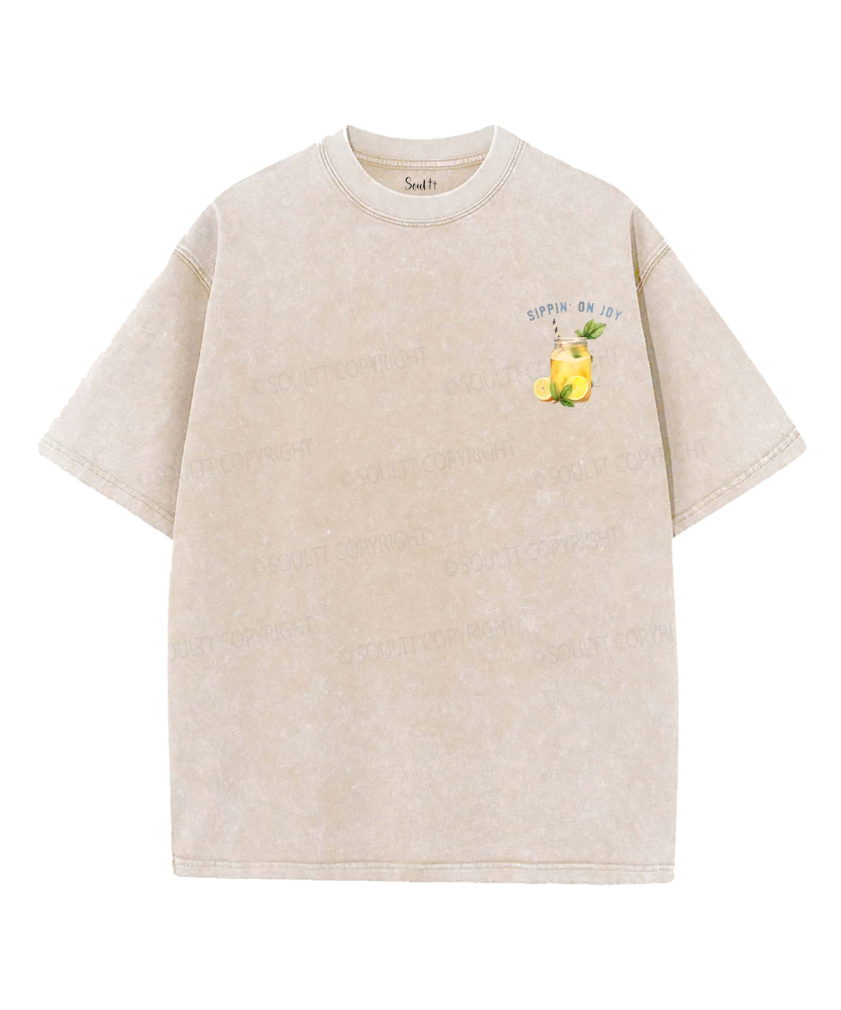 Life Gave Me Some Lemons Double Sided Unisex Washed Christian T-shirt