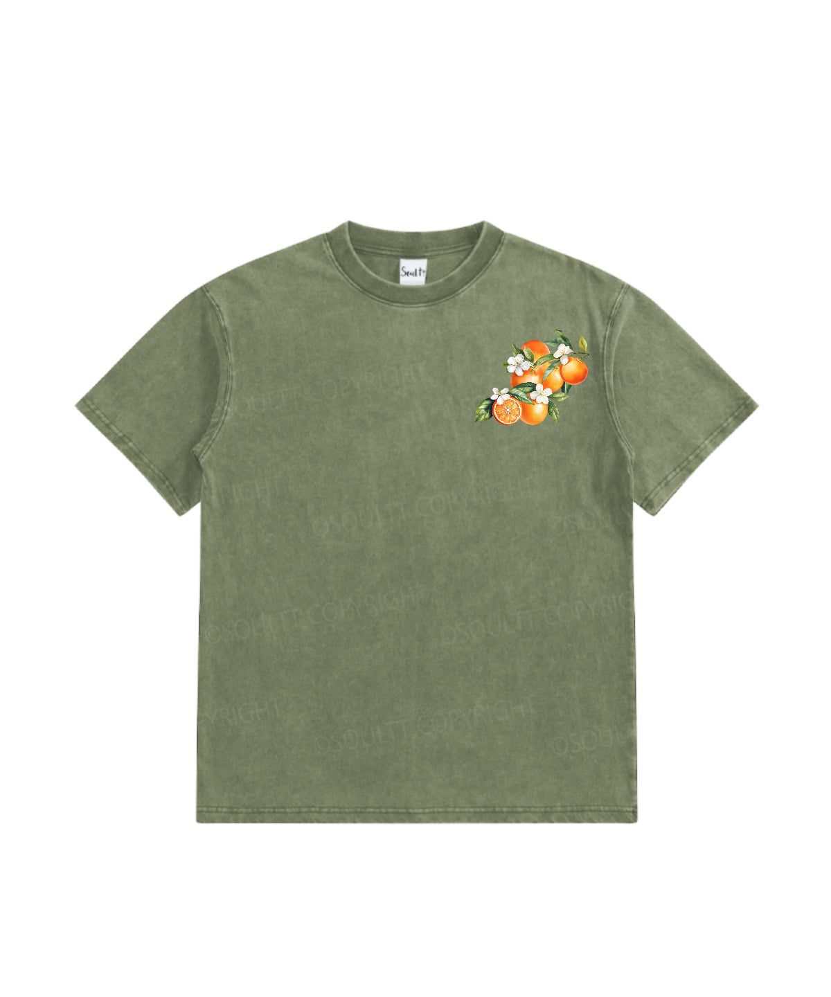 Kids Fruit Of The Spirit Double Sided Washed Christian T-shirt