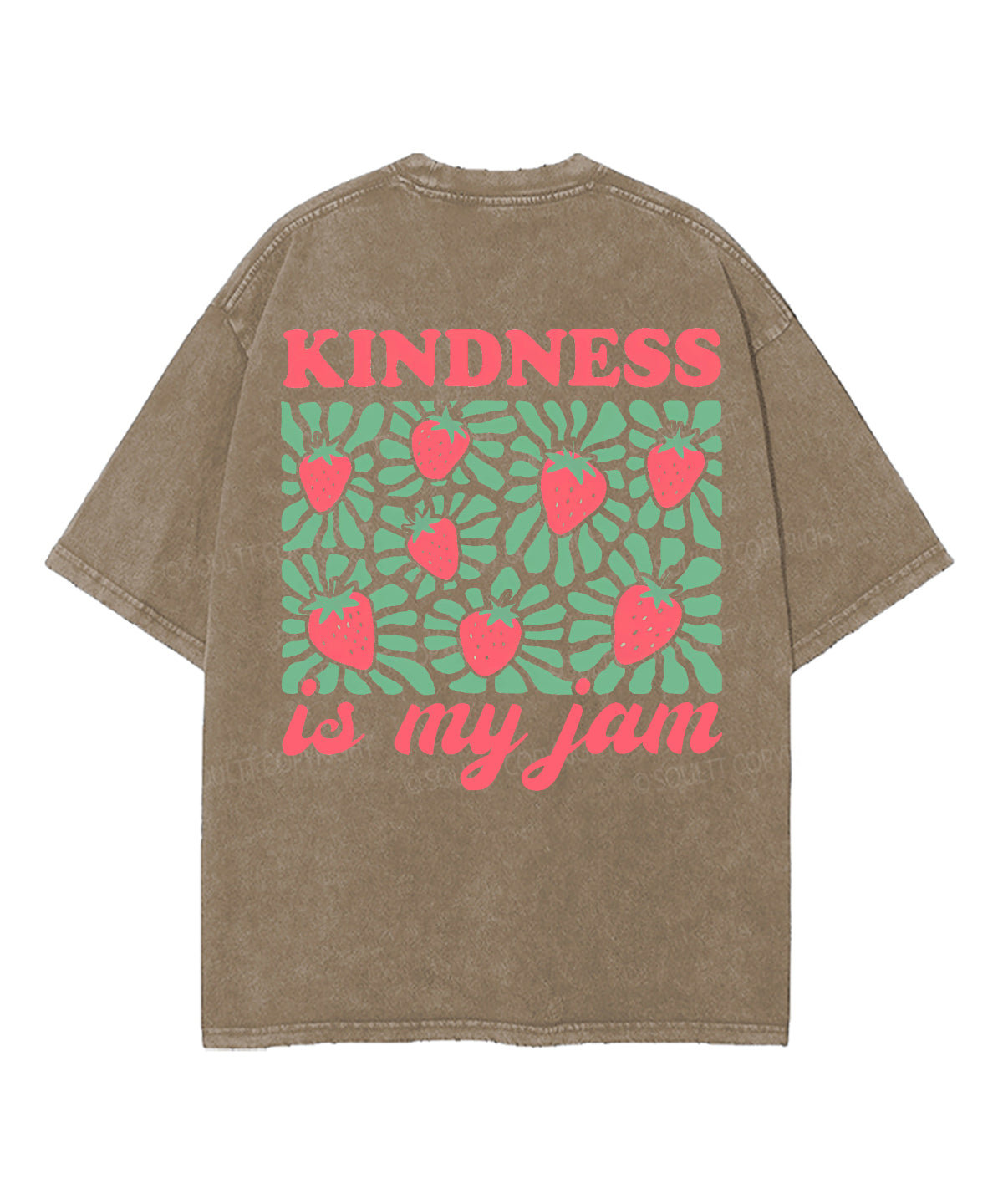 Kindness Is My Jam Double Sided Unisex Washed Christian T-shirt