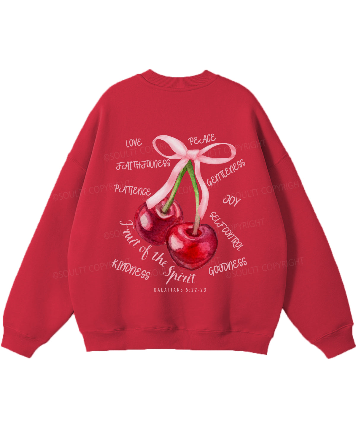 Fruit Of The Spirit Double Sided Christian Sweatshirt