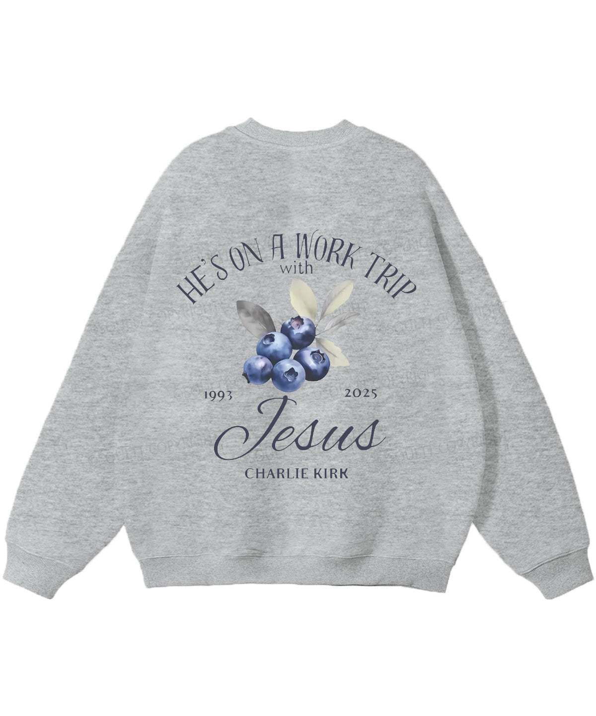 He's On A Work Trip Double Sided Christian Sweatshirt