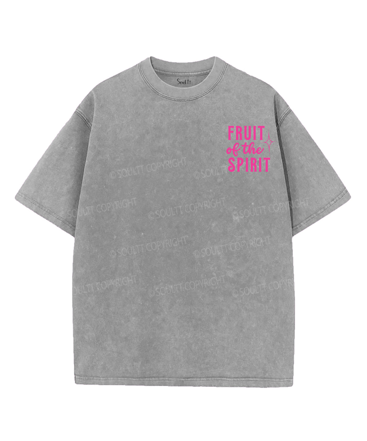 Fruit Of The Spirit Double Sided Unisex Washed Christian T-shirt