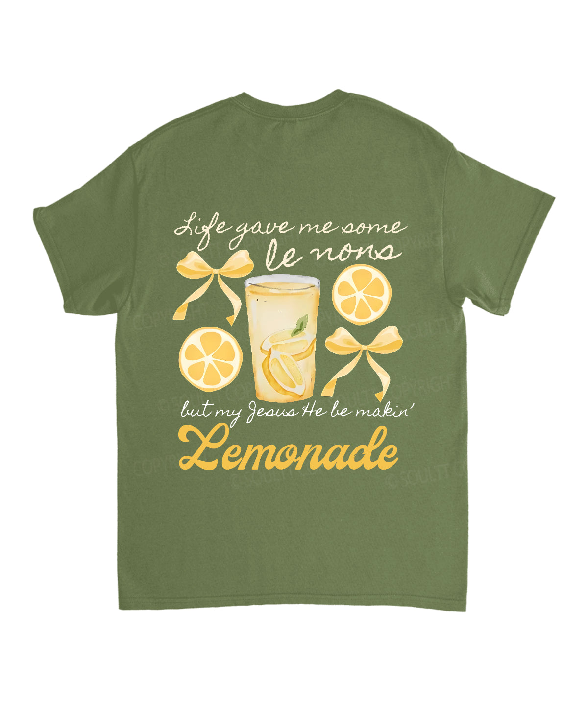 Life Gave Me Some Lemons Double Sided Unisex Cotton Christian T-Shirt