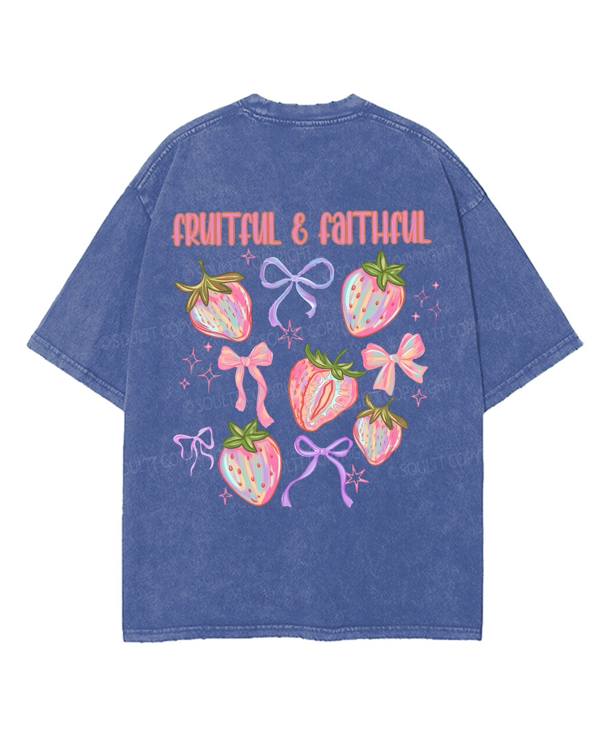 Fruit Of The Spirit Double Sided Unisex Washed Christian T-shirt