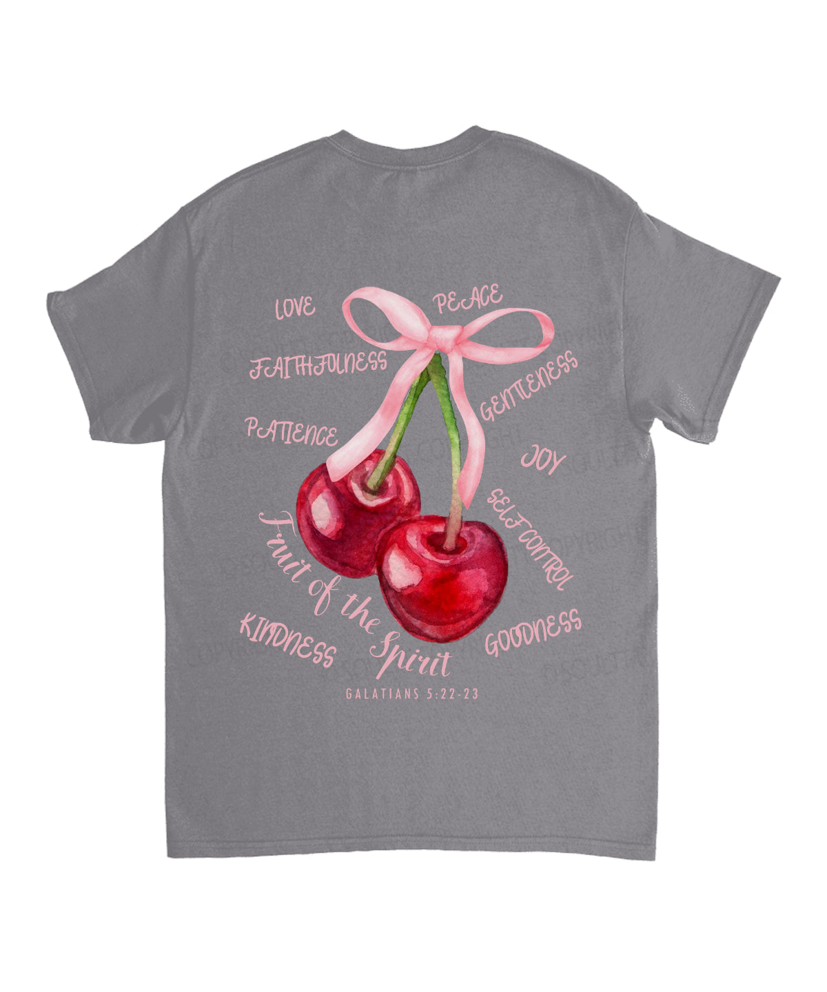 Fruit Of The Spirit Double Sided Unisex Cotton Christian T-Shirt