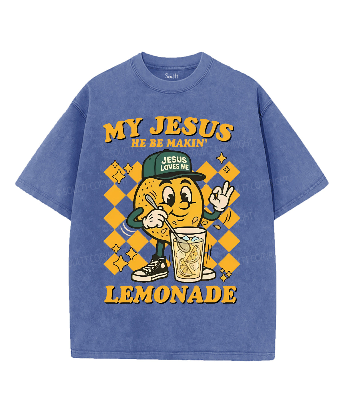 Life Gave Me Some Lemons Unisex Washed Christian T-shirt