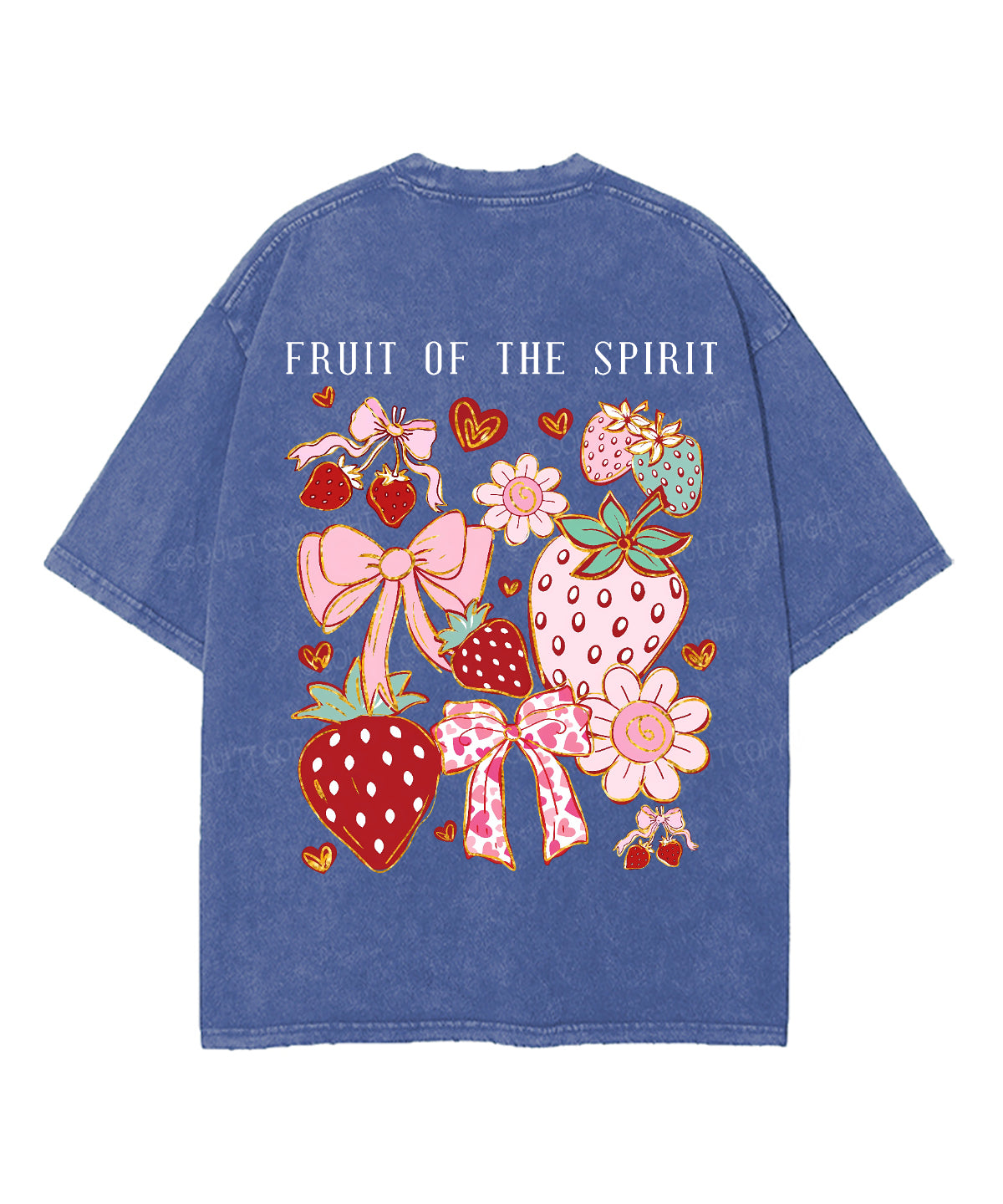 Fruit Of The Spirit Double Sided Unisex Washed Christian T-shirt