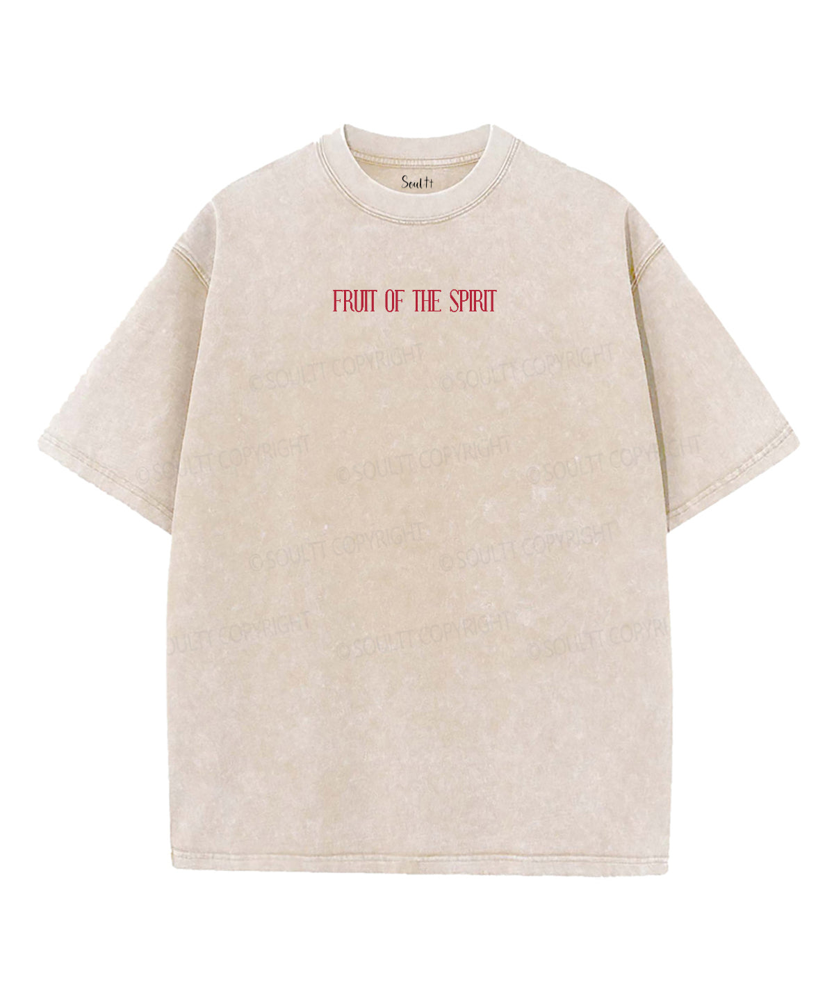 Fruit Of The Spirit Double Sided Washed Christian T-shirt