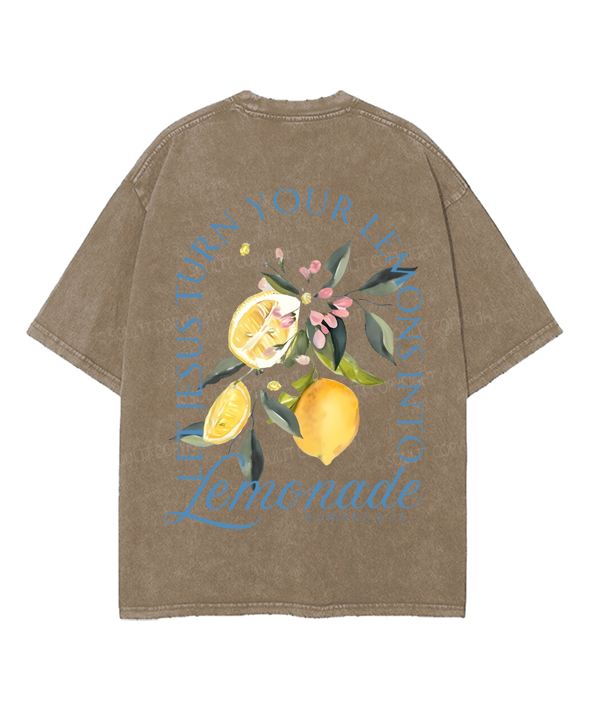 Life Gave Me Some Lemons Double Sided Unisex Washed Christian T-shirt