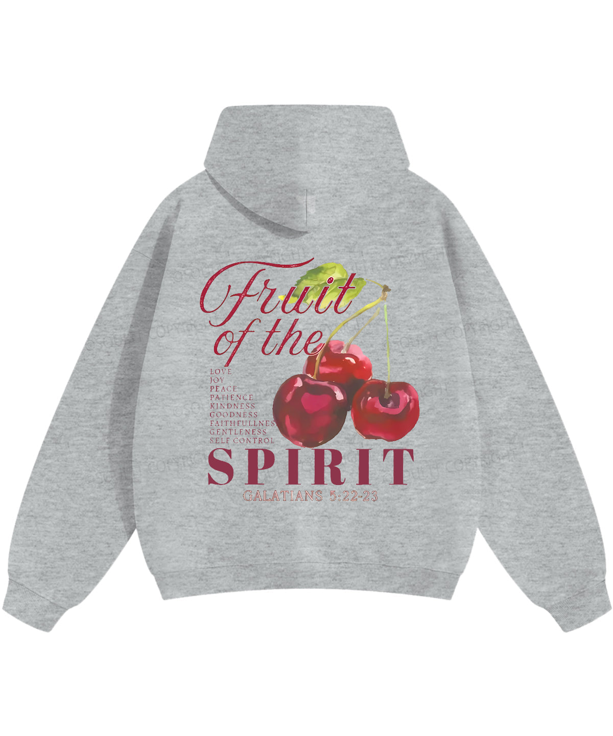 Fruit Of The Spirit Double Sided Christian Hoodie