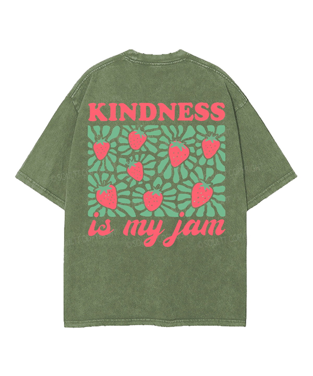Kindness Is My Jam Double Sided Unisex Washed Christian T-shirt