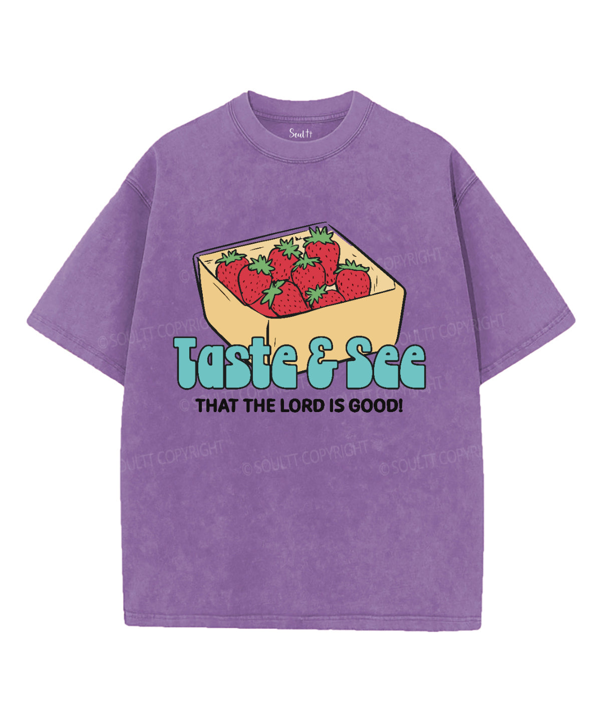 The Lord Is Good Washed Christian T-shirt