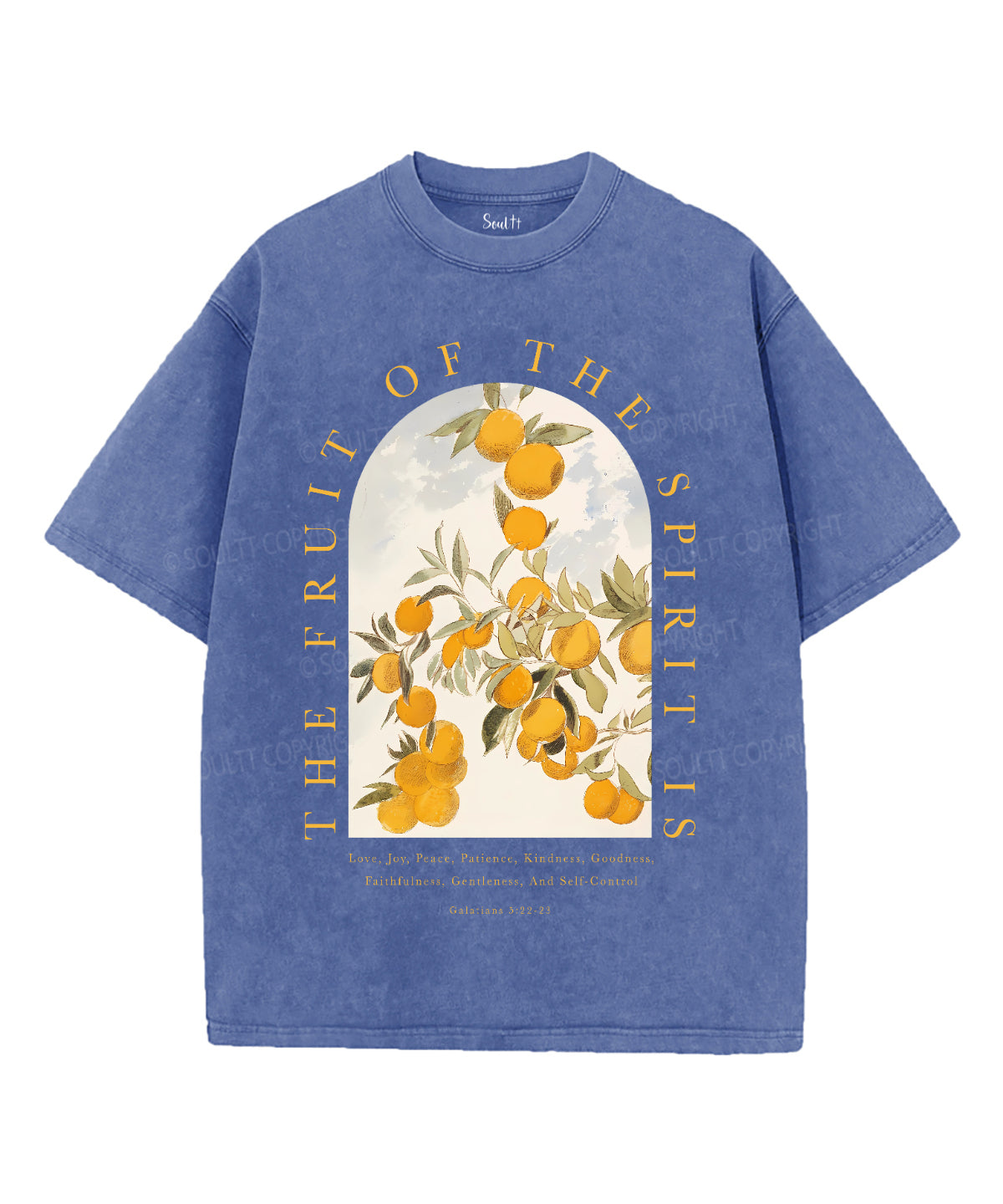 The Fruit Of The Spirit Unisex Washed Christian T-shirt