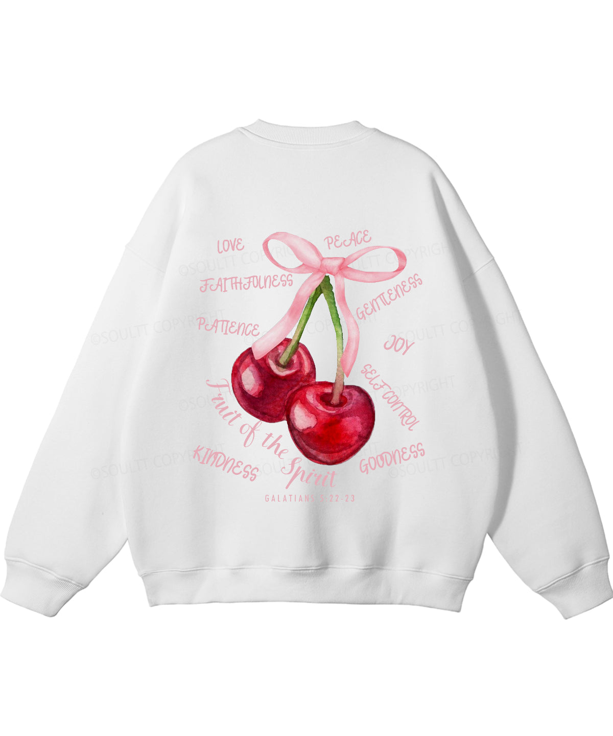 Fruit Of The Spirit Double Sided Christian Sweatshirt
