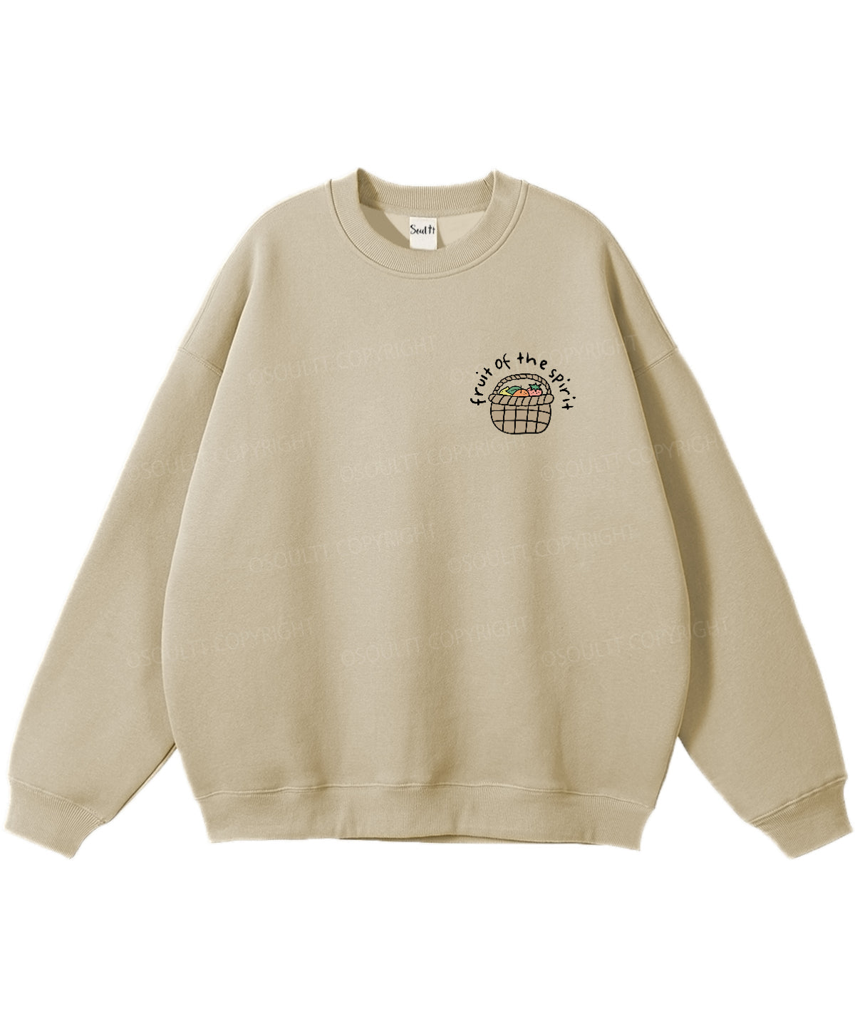 Fruit Of The Spirit Double Sided Christian Sweatshirt
