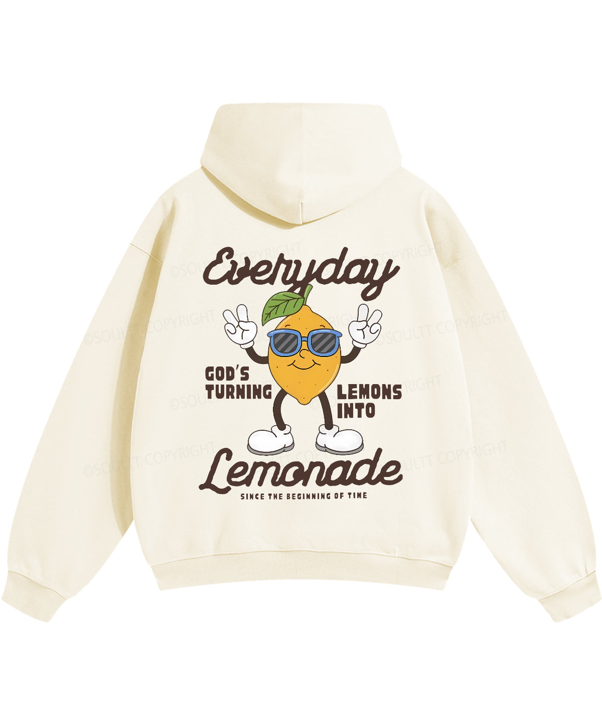God's Turning Lemons Double Sided Christian Hoodie