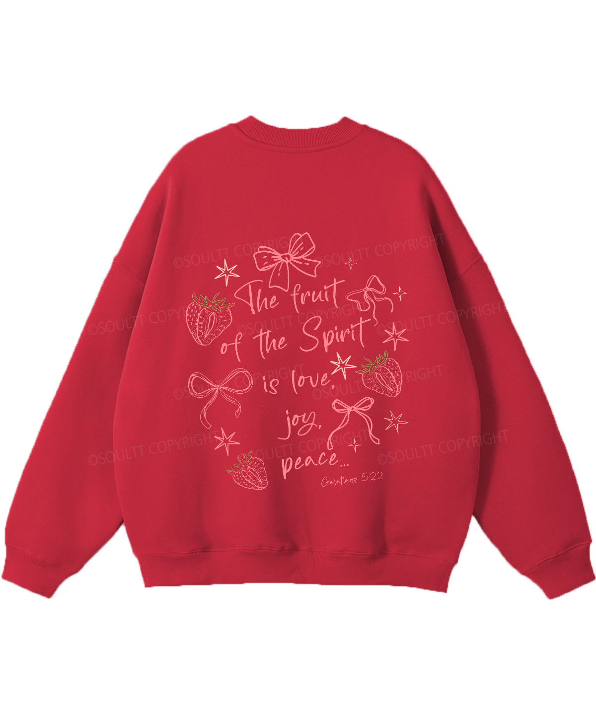 Fruit Of The Spirit Double Sided Christian Sweatshirt